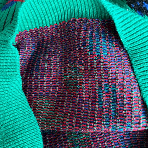 Vintage 80s or 90s eccentric quirky pullover /  knit sweater - Picture 4 of 5